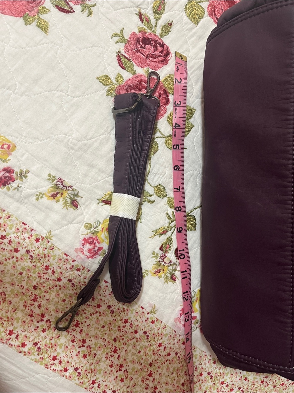Angel Kiss Plum Purple Shoulder Bag with Removable Strap - Picture 8 of 12
